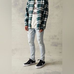 PacSun Eco Stacked Skinny Indigo Comfort Stretch Jeans 30W X 32L